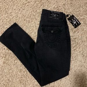 True Religion Ricky Flap SN Jeans Black Wash denim